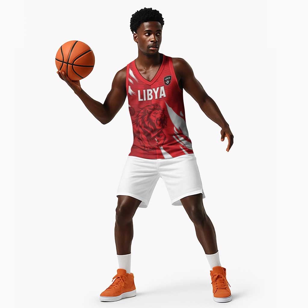 Custom Libya Football Basketball Jersey Yalla Libya - African Pride