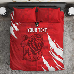 Custom Libya Football Bedding Set Yalla Libya