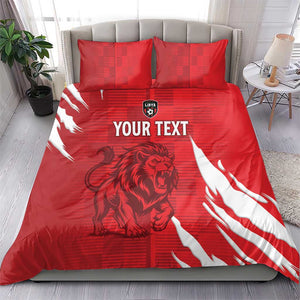 Custom Libya Football Bedding Set Yalla Libya