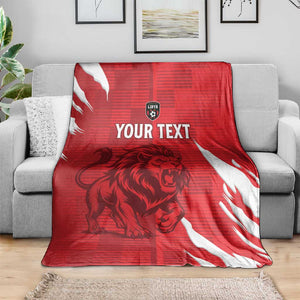 Custom Libya Football Blanket Yalla Libya