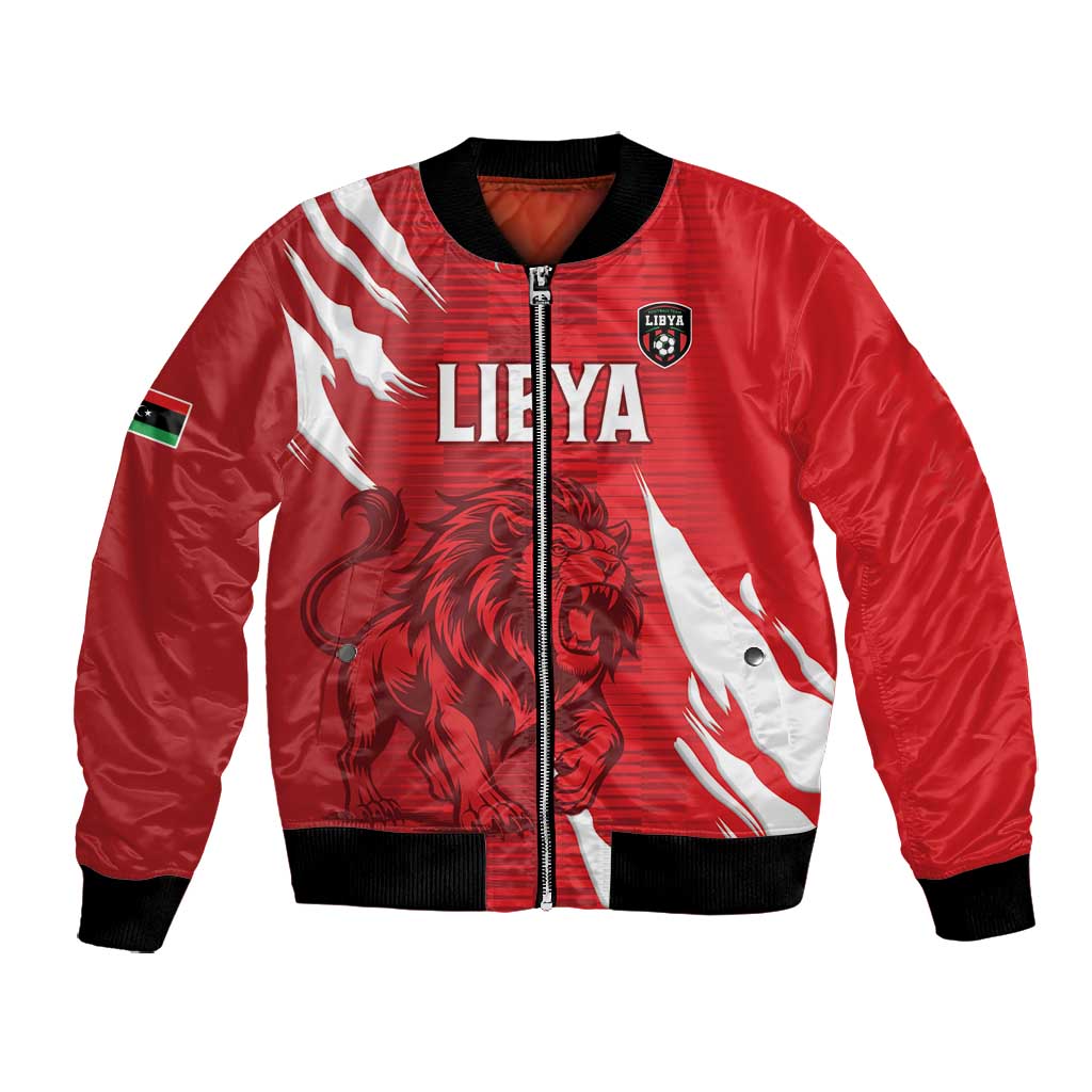 Custom Libya Football Bomber Jacket Yalla Libya