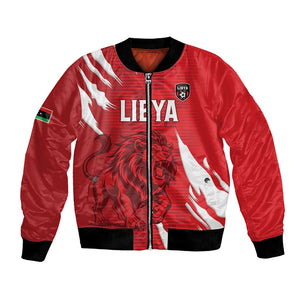 Custom Libya Football Bomber Jacket Yalla Libya
