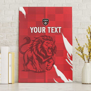 Custom Libya Football Canvas Wall Art Yalla Libya