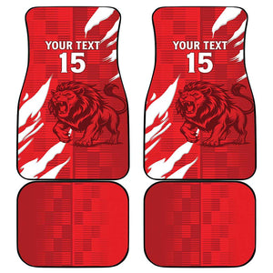 Custom Libya Football Car Mats Yalla Libya