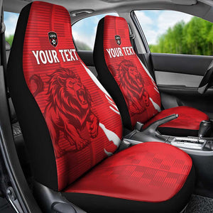 Custom Libya Football Car Seat Cover Yalla Libya