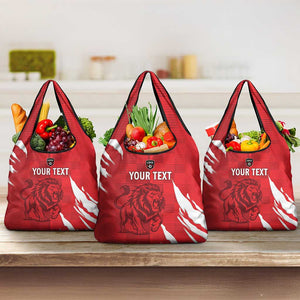 Custom Libya Football Grocery Bag Yalla Libya