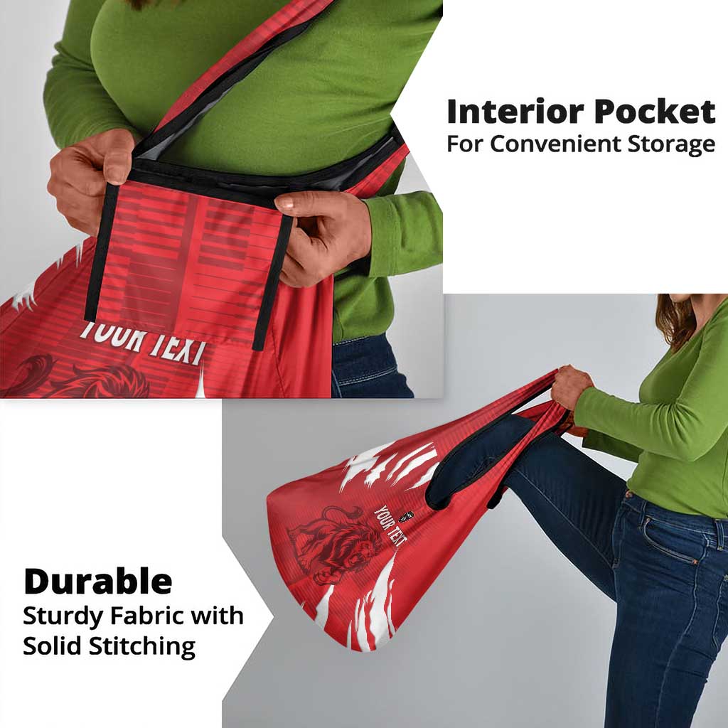 Custom Libya Football Grocery Bag Yalla Libya