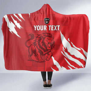 Custom Libya Football Hooded Blanket Yalla Libya