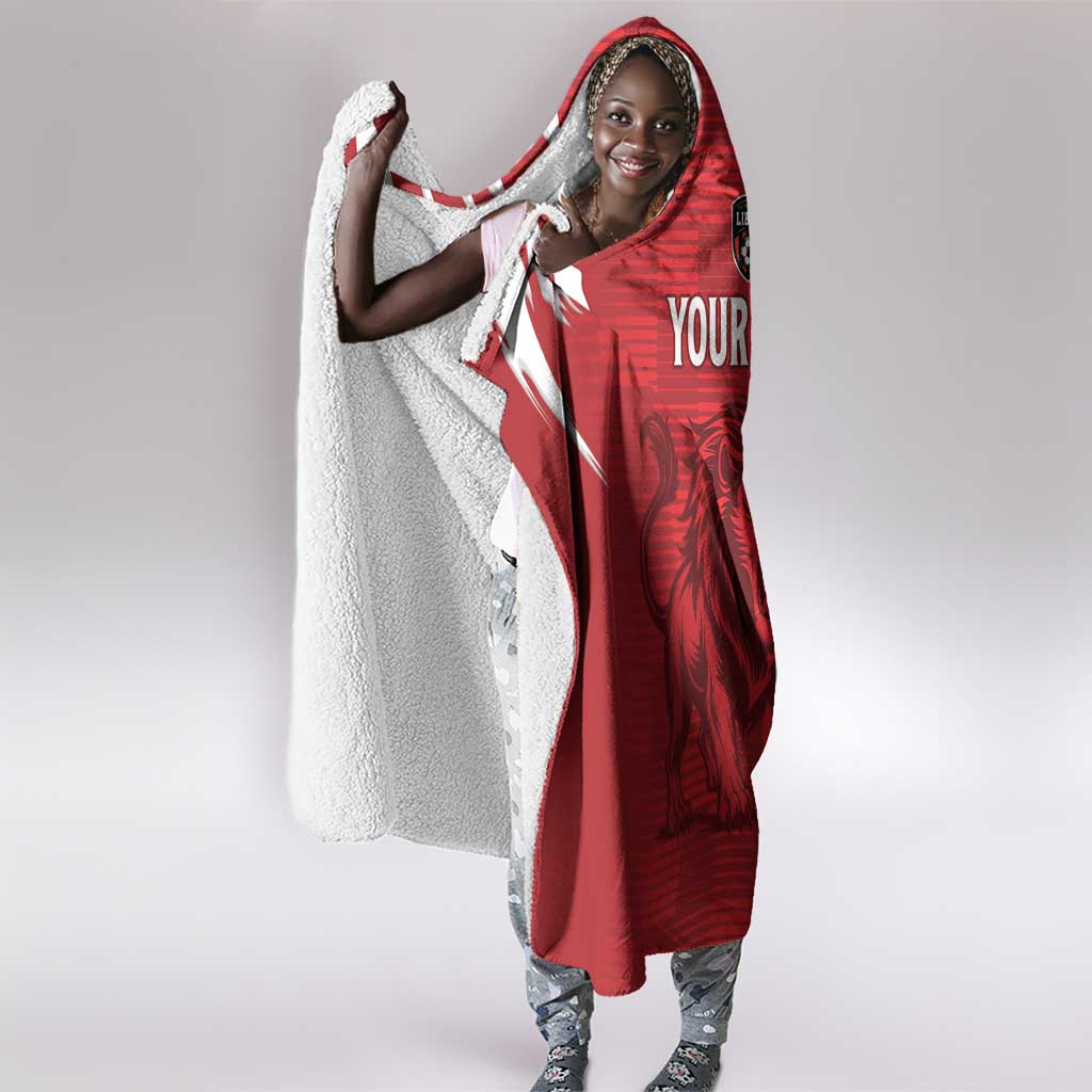 Custom Libya Football Hooded Blanket Yalla Libya
