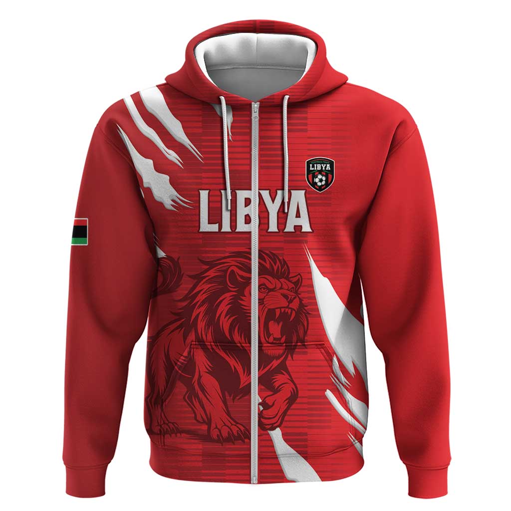 Custom Libya Football Hoodie Yalla Libya