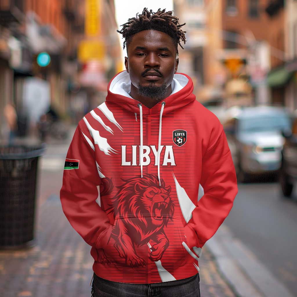 Custom Libya Football Hoodie Yalla Libya