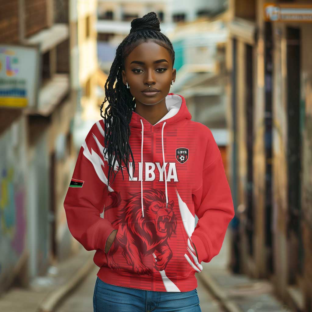 Custom Libya Football Hoodie Yalla Libya