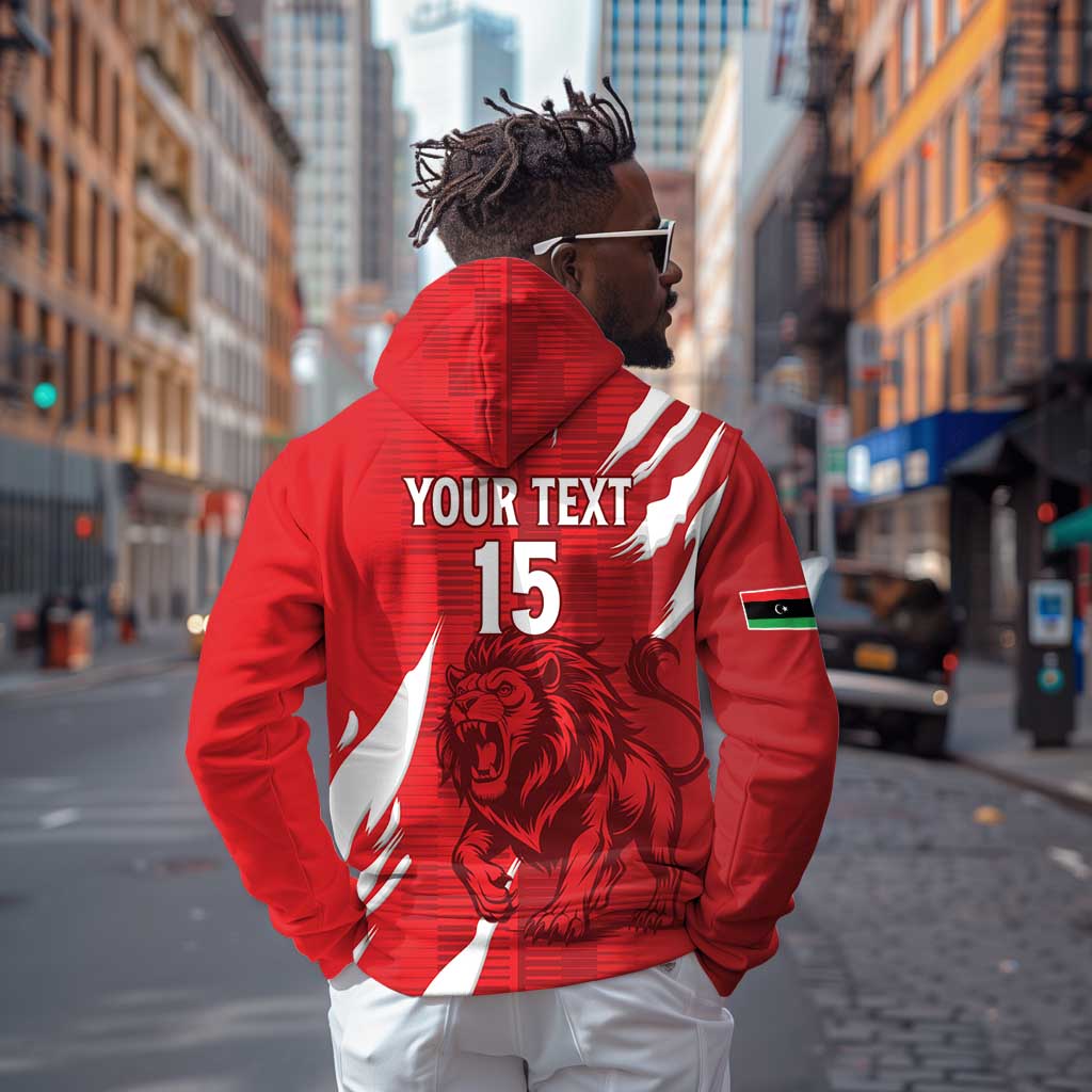 Custom Libya Football Hoodie Yalla Libya