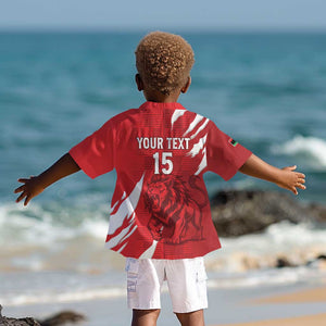 Custom Libya Football Kid Hawaiian Shirt Yalla Libya