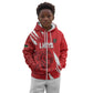 Custom Libya Football Kid Hoodie Yalla Libya