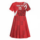 Custom Libya Football Kid Short Sleeve Dress Yalla Libya