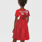 Custom Libya Football Kid Short Sleeve Dress Yalla Libya