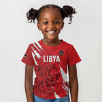 Custom Libya Football Kid T shirt Yalla Libya