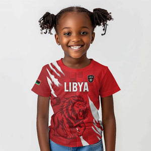 Custom Libya Football Kid T shirt Yalla Libya