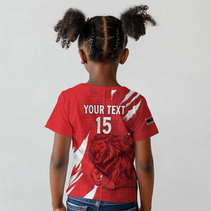 Custom Libya Football Kid T shirt Yalla Libya