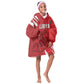 Custom Libya Football Kid Wearable Blanket Hoodie Yalla Libya