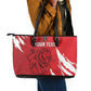Custom Libya Football Leather Tote Bag Yalla Libya