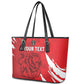 Custom Libya Football Leather Tote Bag Yalla Libya