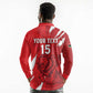 Custom Libya Football Long Sleeve Polo Shirt Yalla Libya