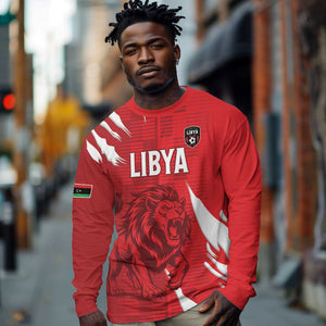 Custom Libya Football Long Sleeve Shirt Yalla Libya
