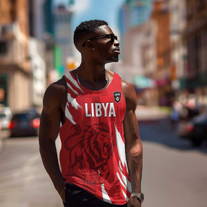 Custom Libya Football Men Tank Top Yalla Libya