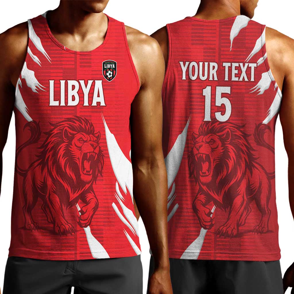 Custom Libya Football Men Tank Top Yalla Libya