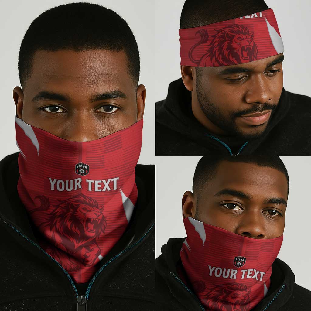 Custom Libya Football Neck Gaiter Yalla Libya LT15