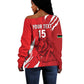 Custom Libya Football Off Shoulder Sweater Yalla Libya