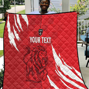 Custom Libya Football Quilt Yalla Libya