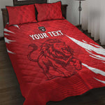Custom Libya Football Quilt Bed Set Yalla Libya