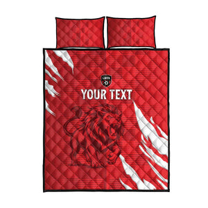Custom Libya Football Quilt Bed Set Yalla Libya