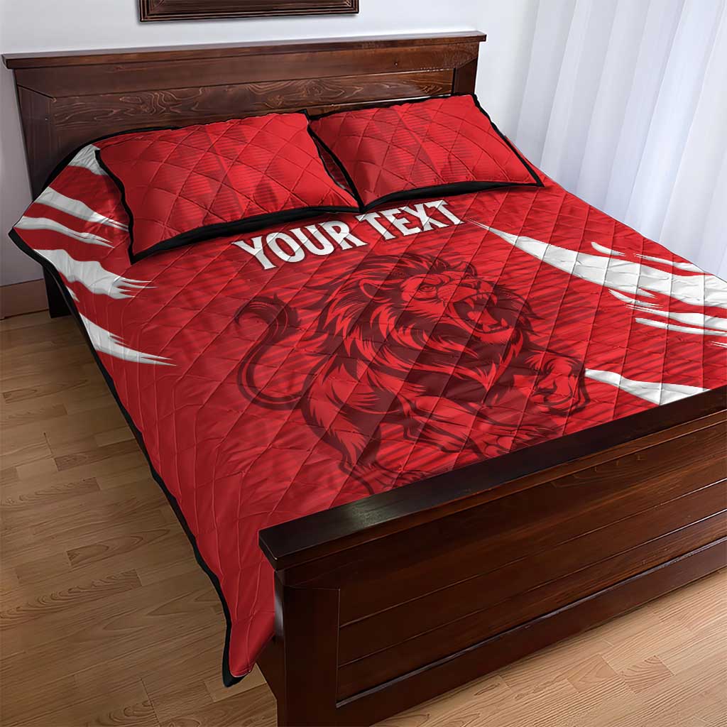 Custom Libya Football Quilt Bed Set Yalla Libya