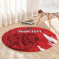 Custom Libya Football Round Carpet Yalla Libya