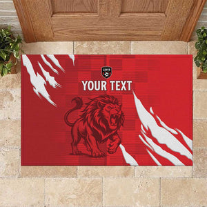 Custom Libya Football Rubber Doormat Yalla Libya