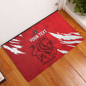 Custom Libya Football Rubber Doormat Yalla Libya