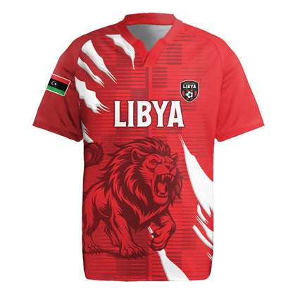 Custom Libya Football Rugby Jersey Yalla Libya