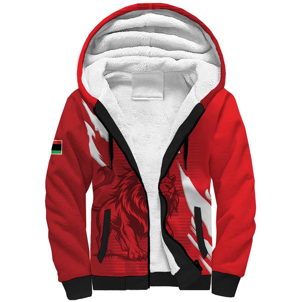 Custom Libya Football Sherpa Hoodie Yalla Libya