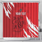 Custom Libya Football Shower Curtain Yalla Libya