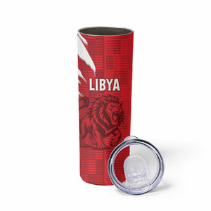 Custom Libya Football Skinny Tumbler Yalla Libya