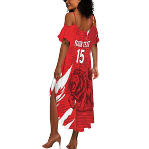 Custom Libya Football Summer Maxi Dress Yalla Libya