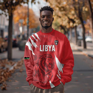 Custom Libya Football Sweatshirt Yalla Libya