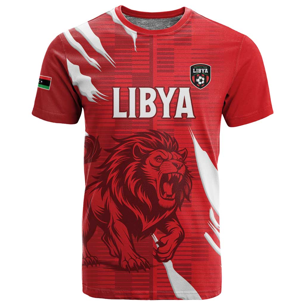 Custom Libya Football T shirt Yalla Libya