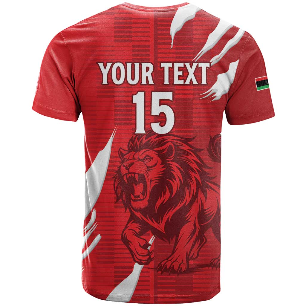 Custom Libya Football T shirt Yalla Libya