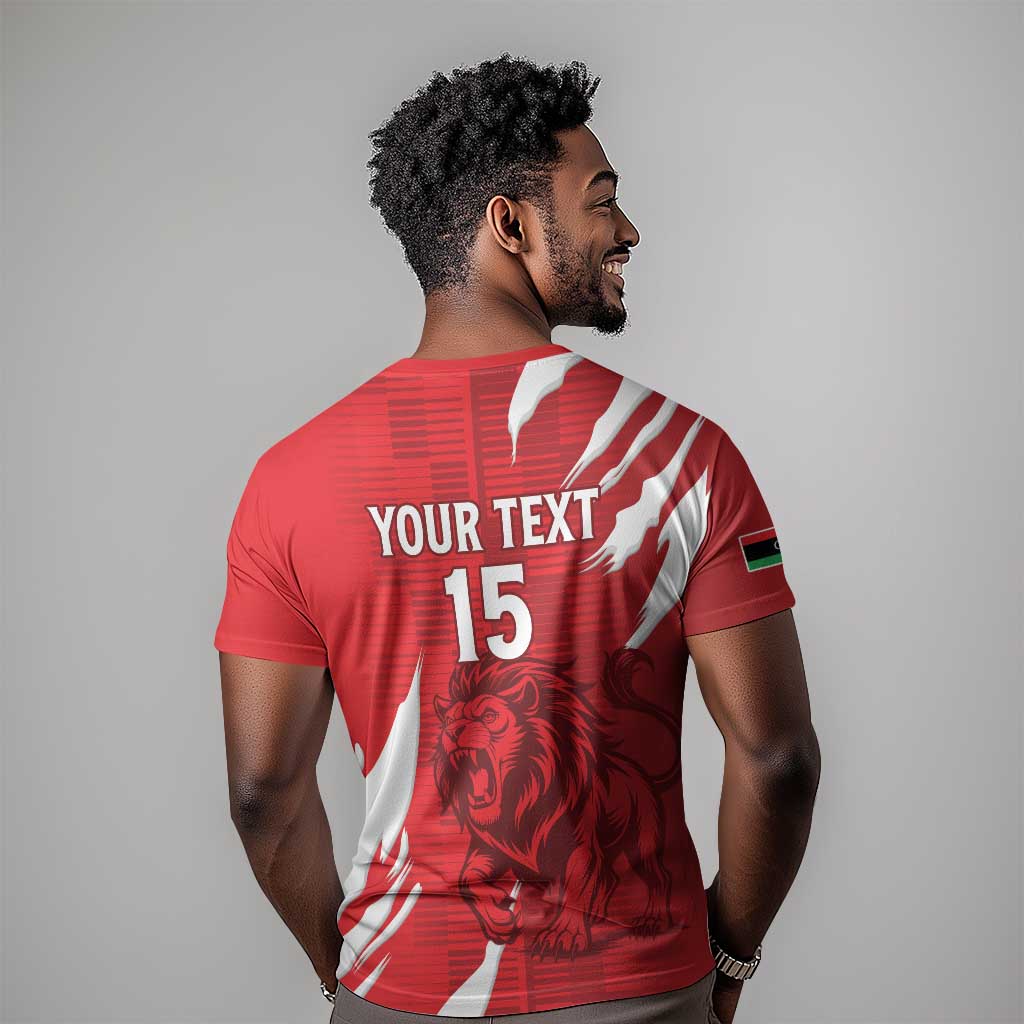 Custom Libya Football T shirt Yalla Libya