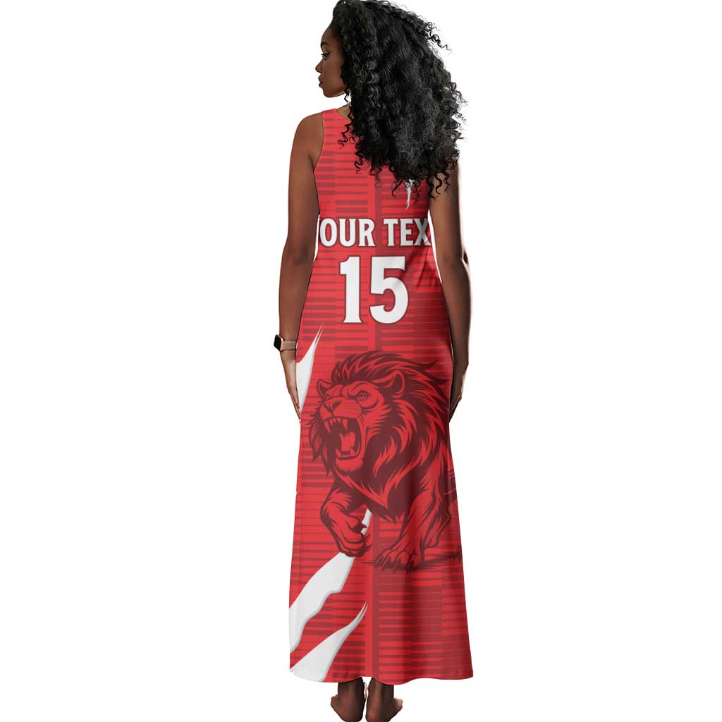 Custom Libya Football Tank Maxi Dress Yalla Libya
